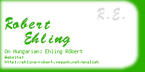 robert ehling business card