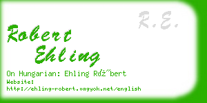 robert ehling business card